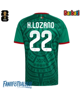 Mexic Hirving Lozano #22 Tricou Fotbal Replică Mondial 2026 Barbati Acasa